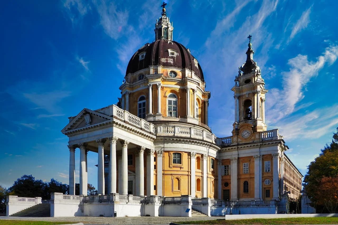 The historic Piazza San Carlo, with its large equestrian statue and elegant neoclassical buildings, is a beautiful and grand public square.